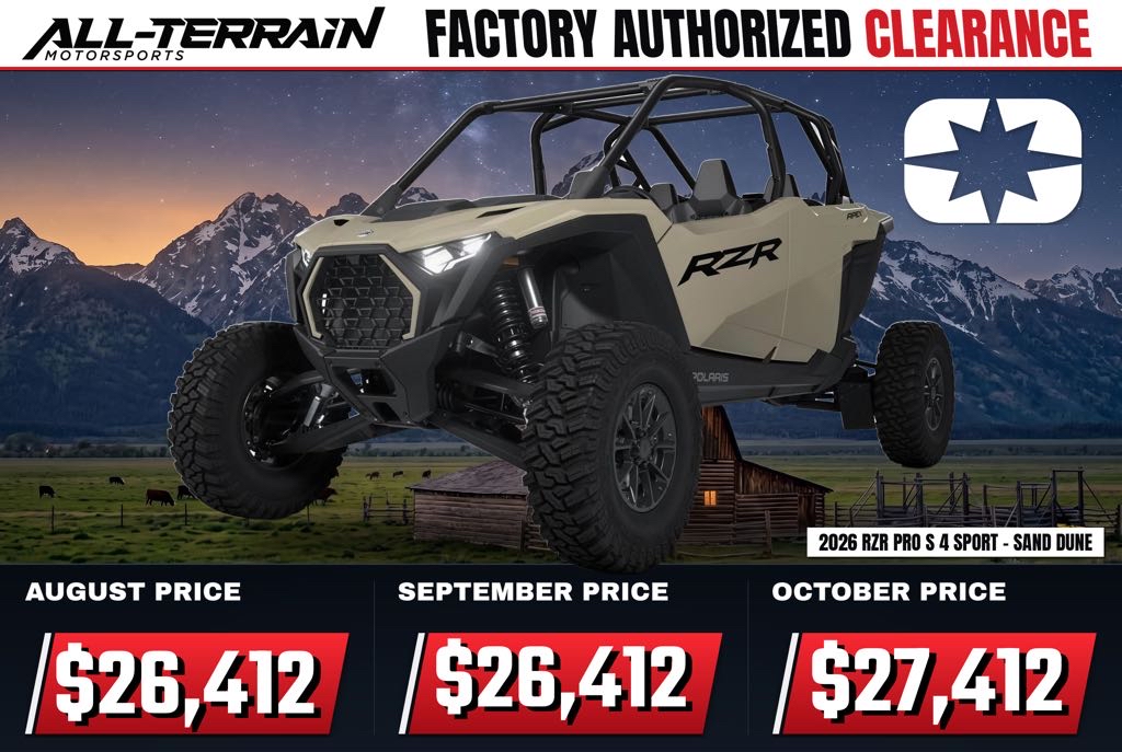 New 2026 Polaris RZR Pro S 4 Sport - Sand Dune