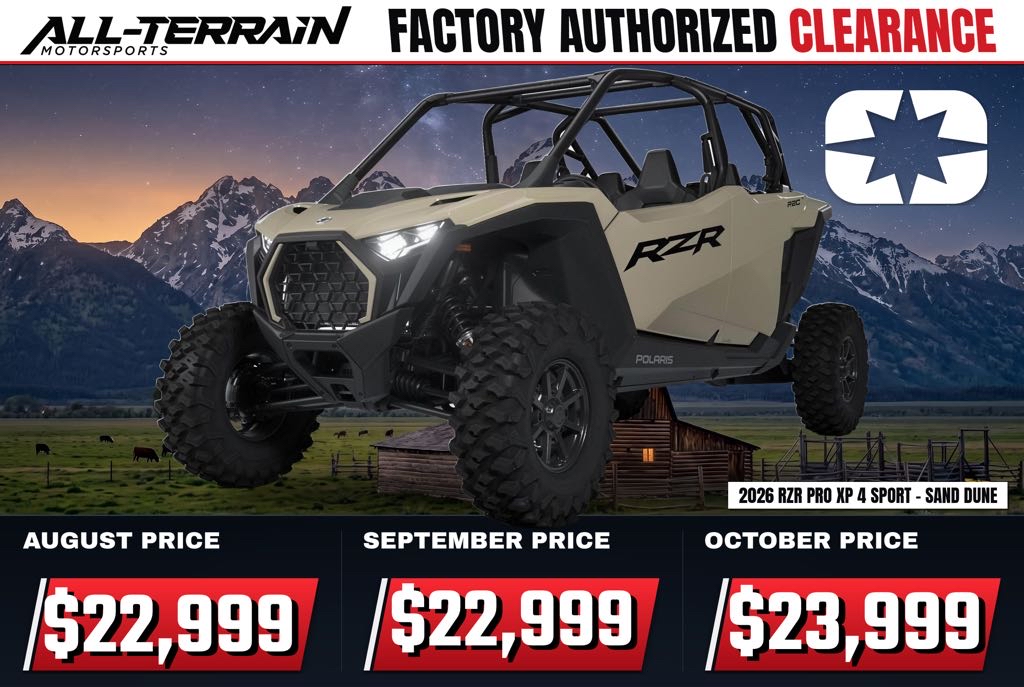 New 2026 Polaris RZR Pro XP 4 Sport - Sand Dune