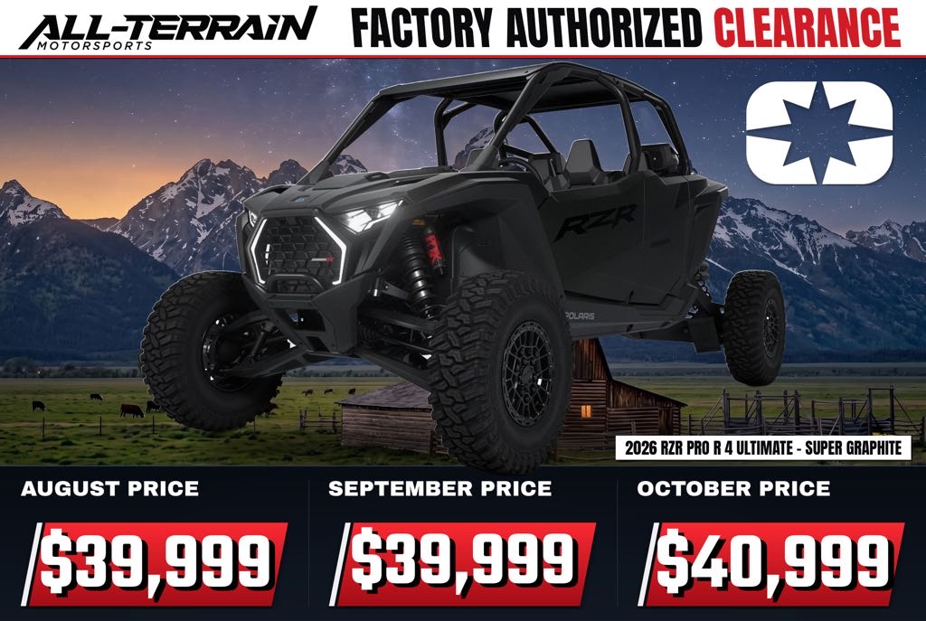 New 2026 Polaris RZR Pro R 4 Ultimate - Super Graphite