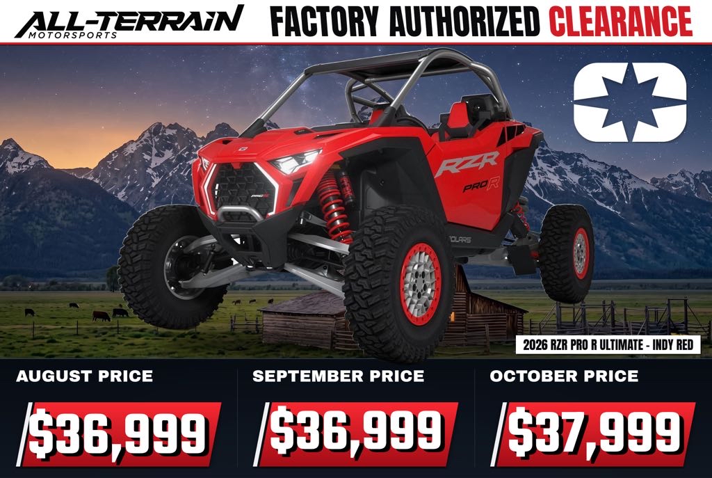 New 2026 Polaris RZR Pro R Ultimate - Indy Red