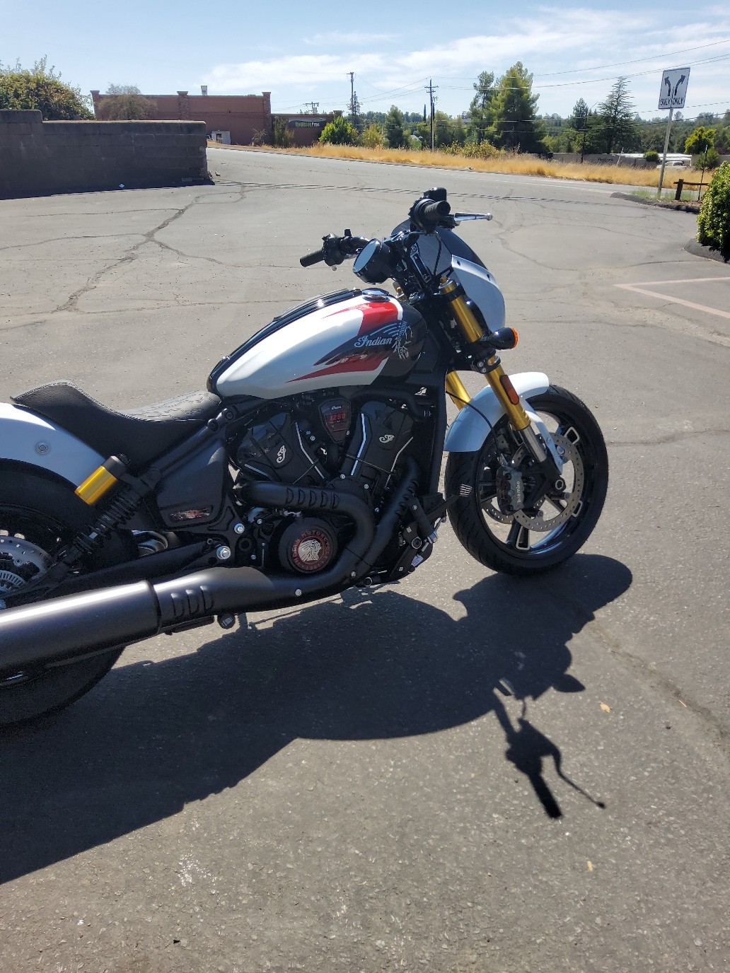 2025 Indian Motorcycle 101 SCOUT, WHITE MTLC W/GRFX, TEC 50ST Base