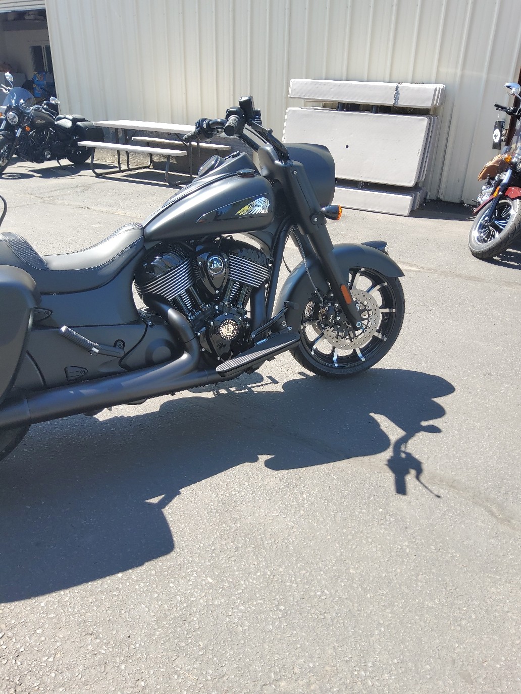 2025 Indian Motorcycle SPRINGFIELD DARK HORSE, BLACK SMOKE, 50S Dark Horse�� - Photo 3