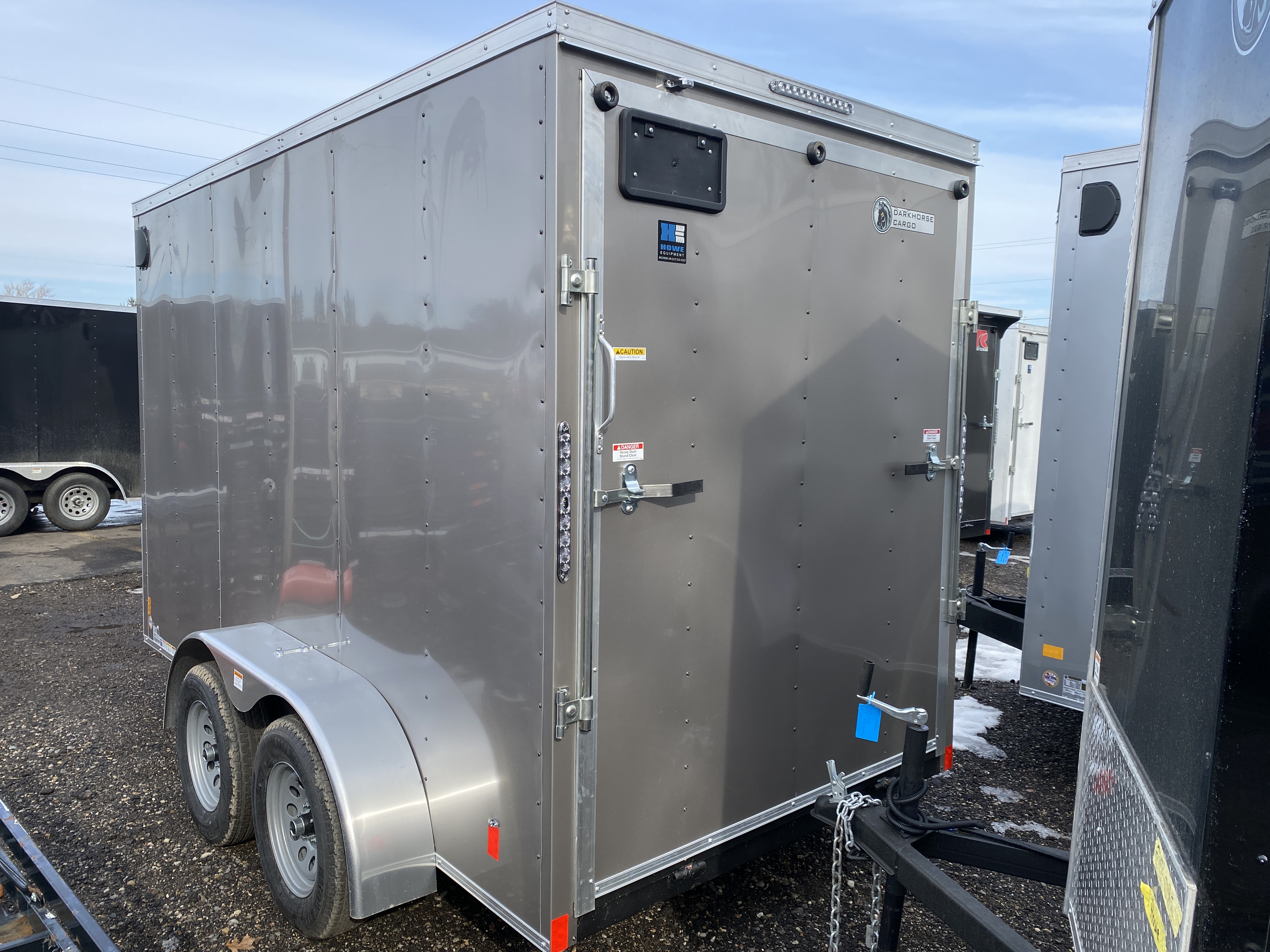  6x12' Tandem w/ 7' Interior Height - Pewter