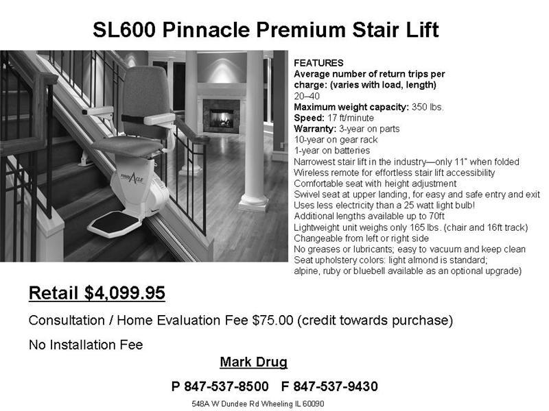 Stair Lifts Info Mark Drug Medical Supply Wheeling Il 800