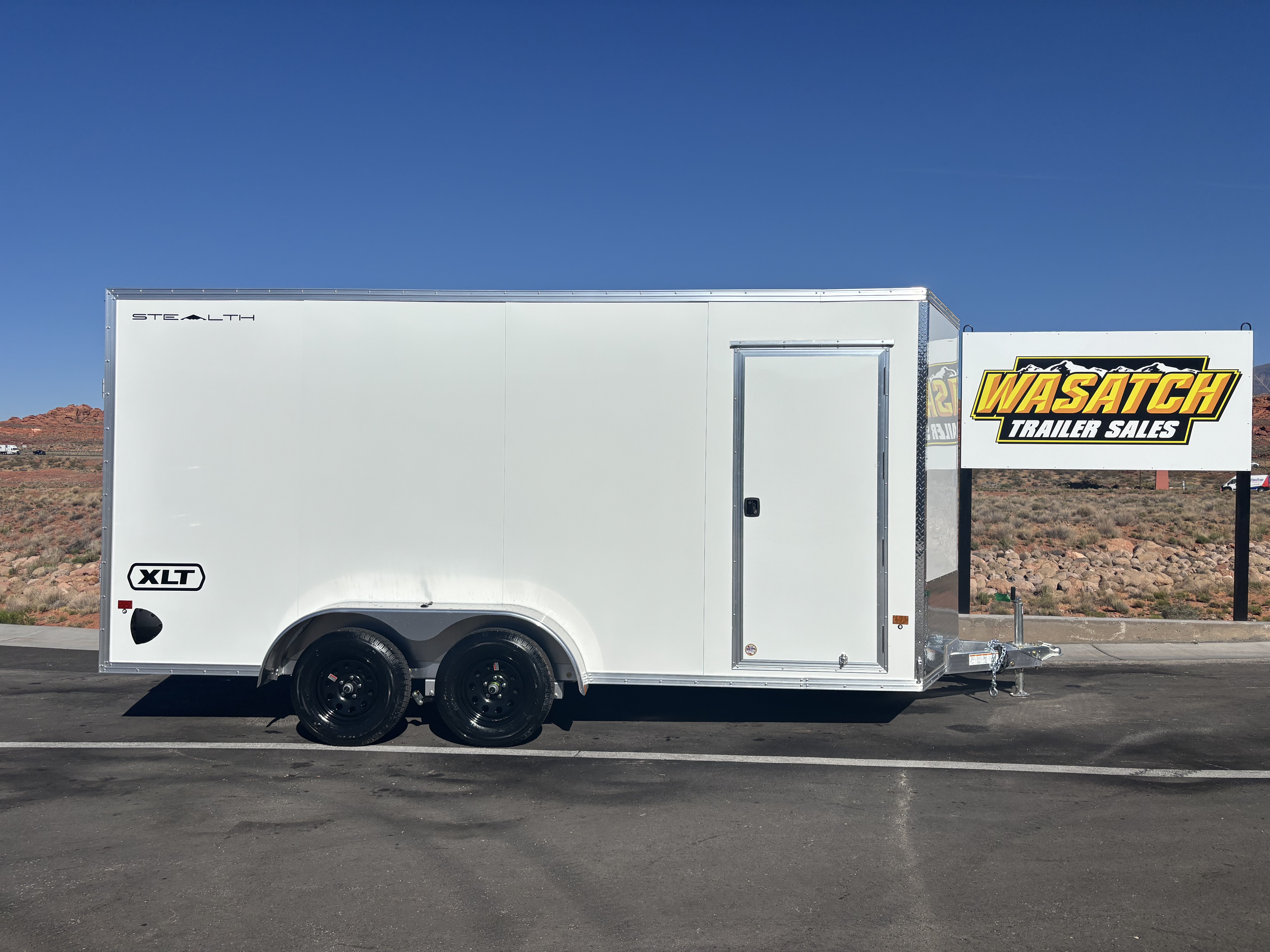 2026 White Stealth Enclosed