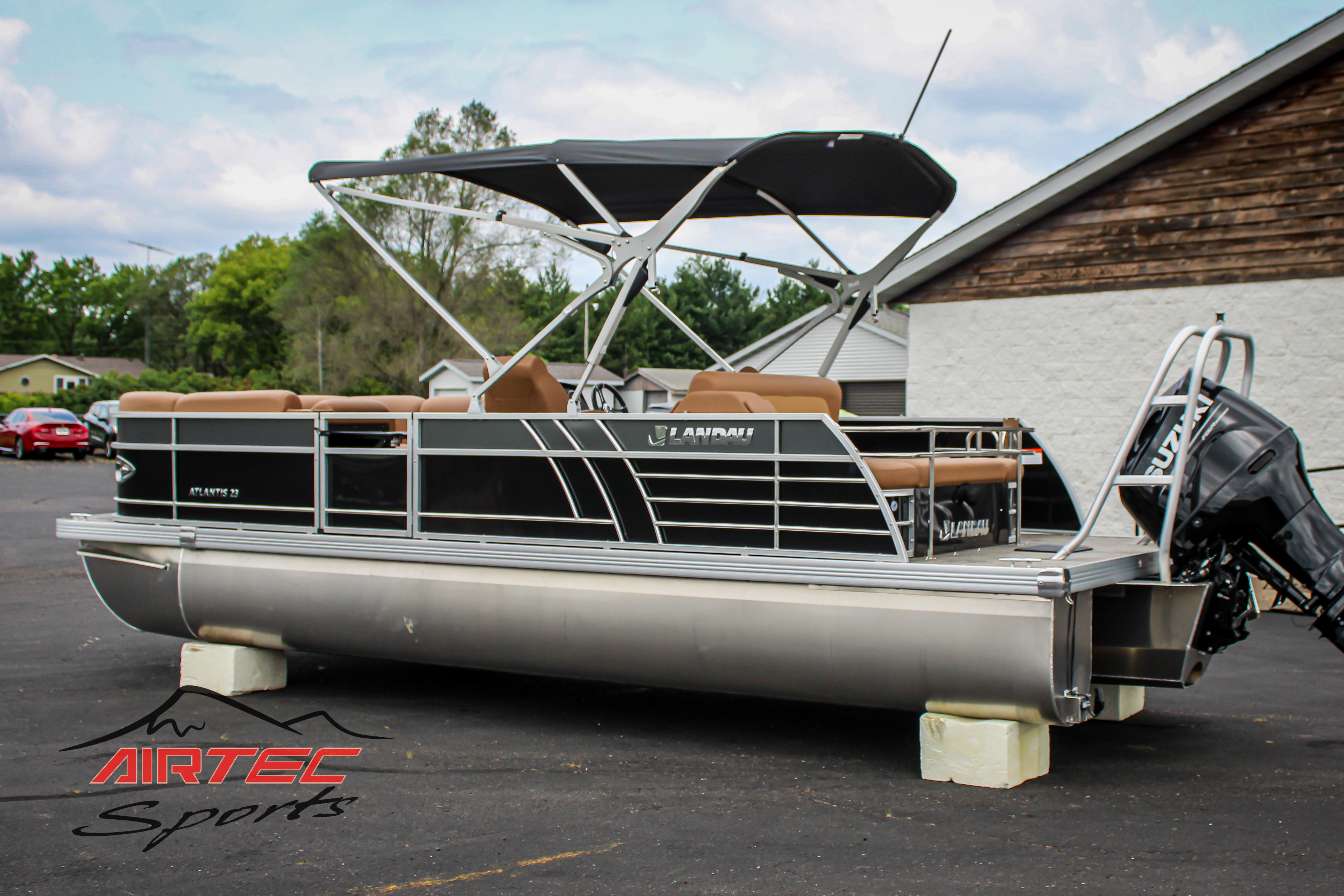 2025 Landau Atlantis 23 CRS Tri-Toon w/175HP Suzuki, Power Bimini