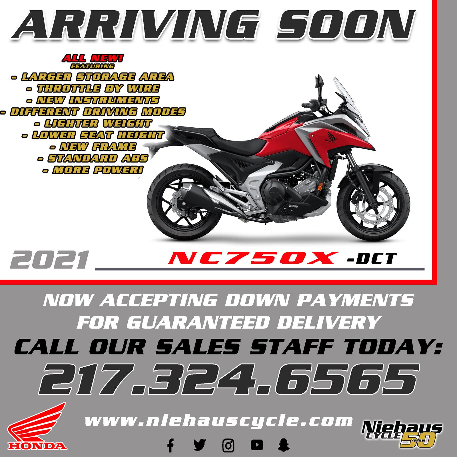 2021 honda nc750x dct price