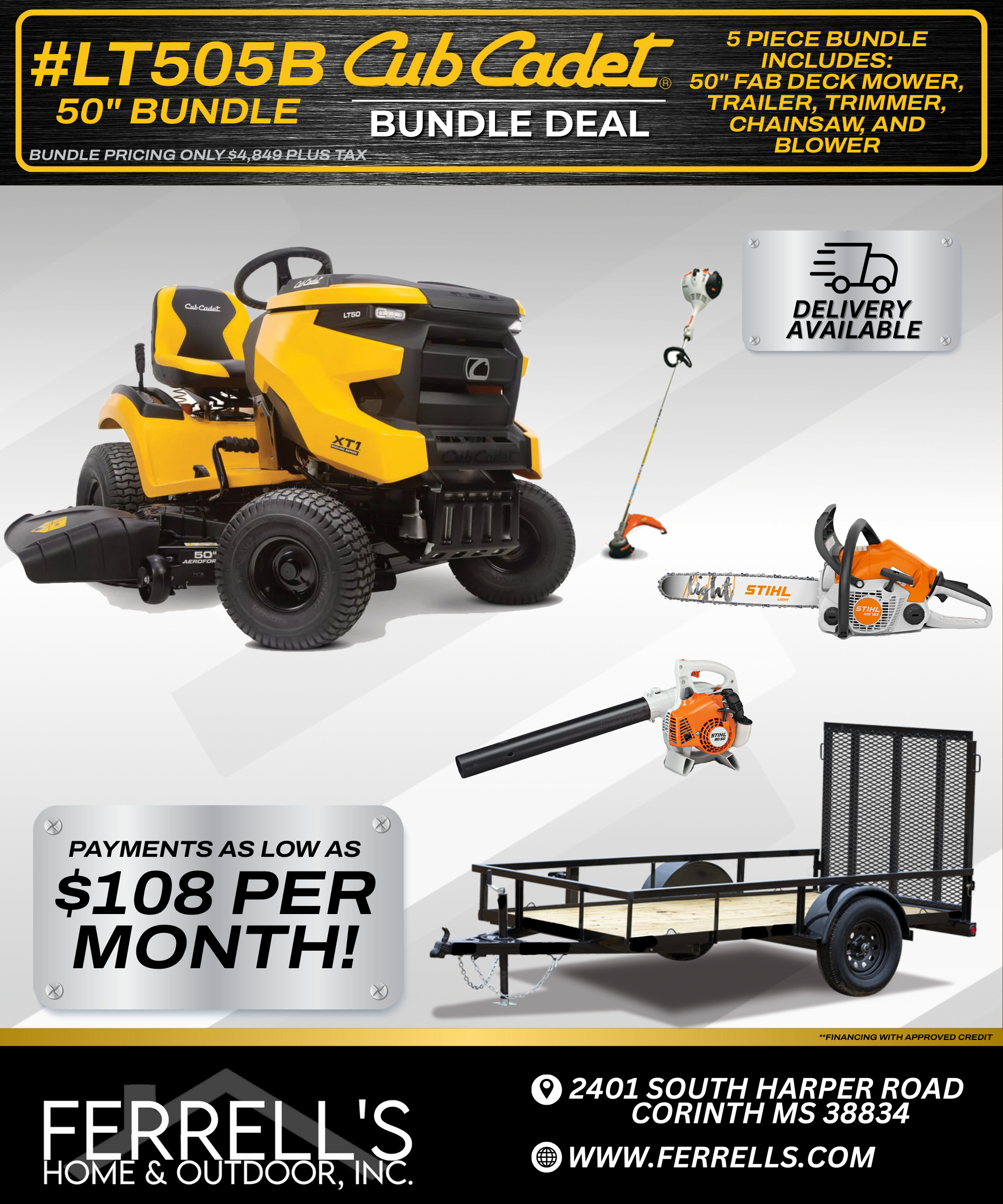 『POWER SHOP 2 NEW RETAIL DESIGN』 Inventory from Bundle Harper Road Corinth, MS (662) 287-2165