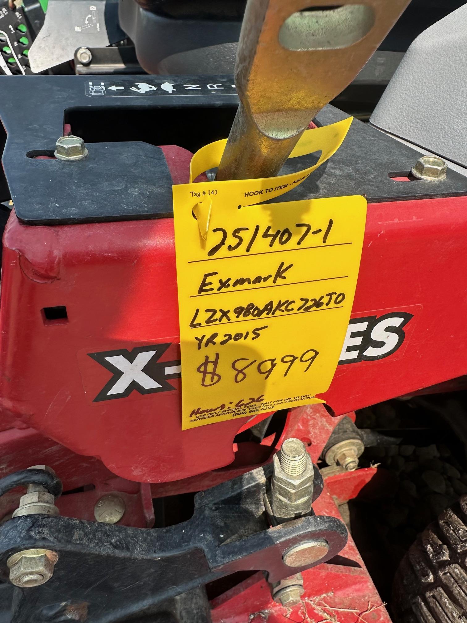 2015 Exmark LZX980AKC726T0 - Photo 8