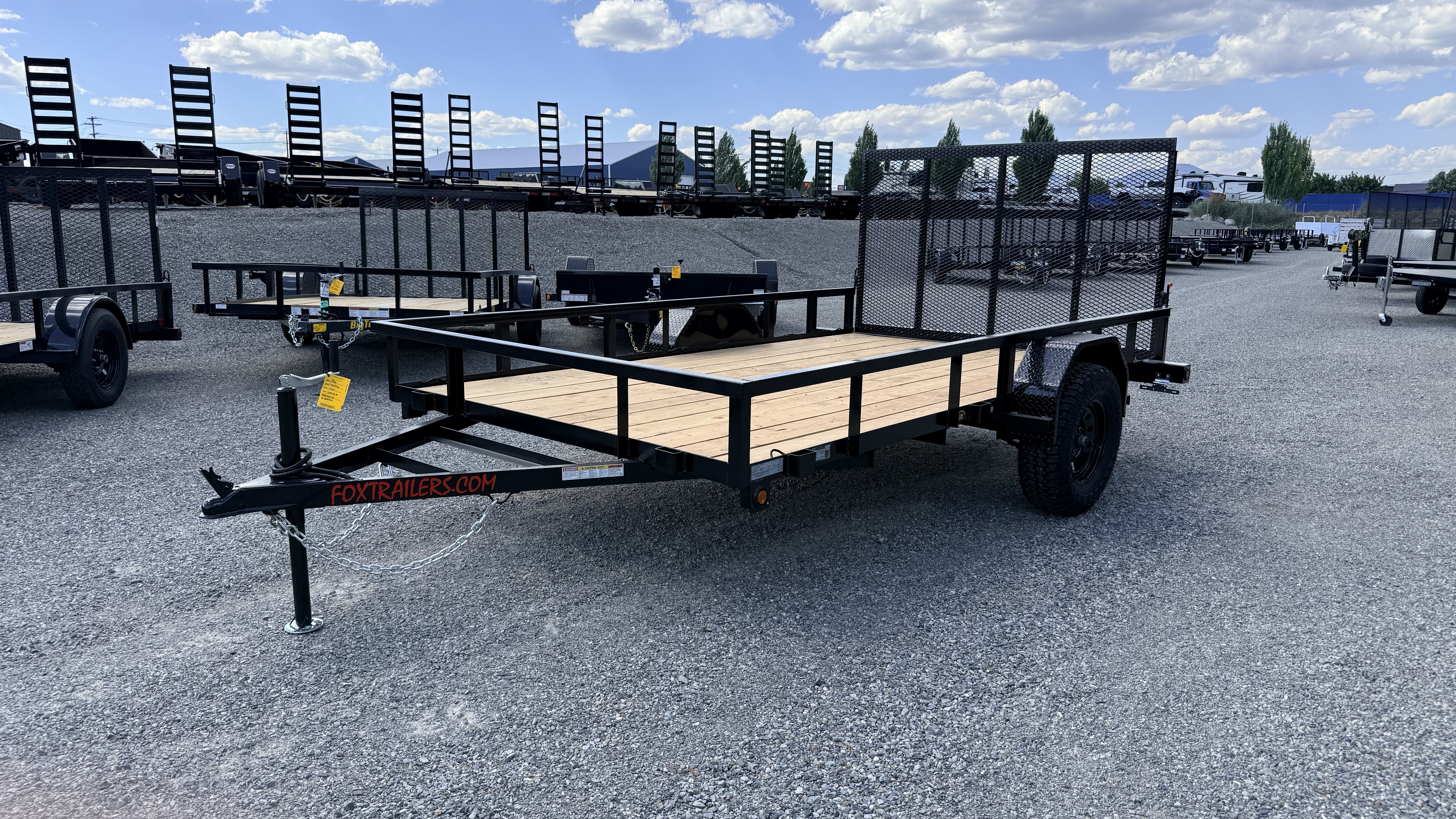 2026 Fox Trailers 712FS-X Single Axle Utility Trailer With Off