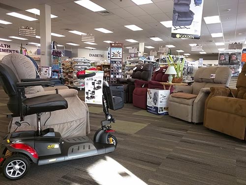 We now have scooters and power chairs from Golden Technologies