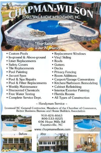 chapman wilson pools spas home