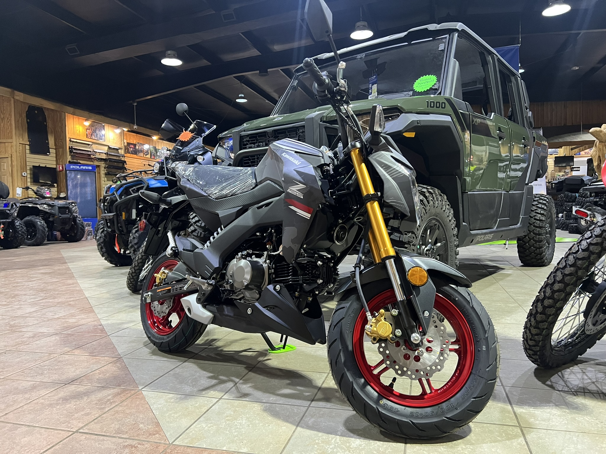 2024 Kawasaki Z125Pro Cypher CamoGray/Metallic Matte Carbon Gray - Photo 6