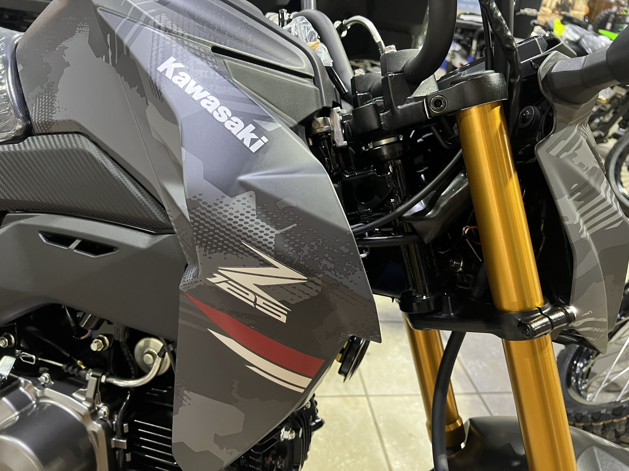 2024 Kawasaki Z125Pro Cypher CamoGray/Metallic Matte Carbon Gray - Photo 7