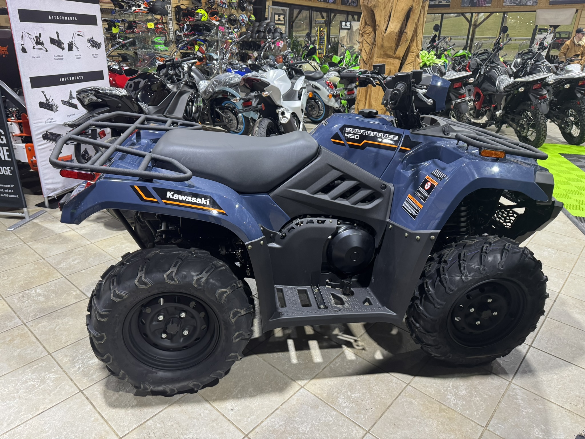 2025 Kawasaki Brute Force® 450 4x4 - Grayish Blue - Photo 7
