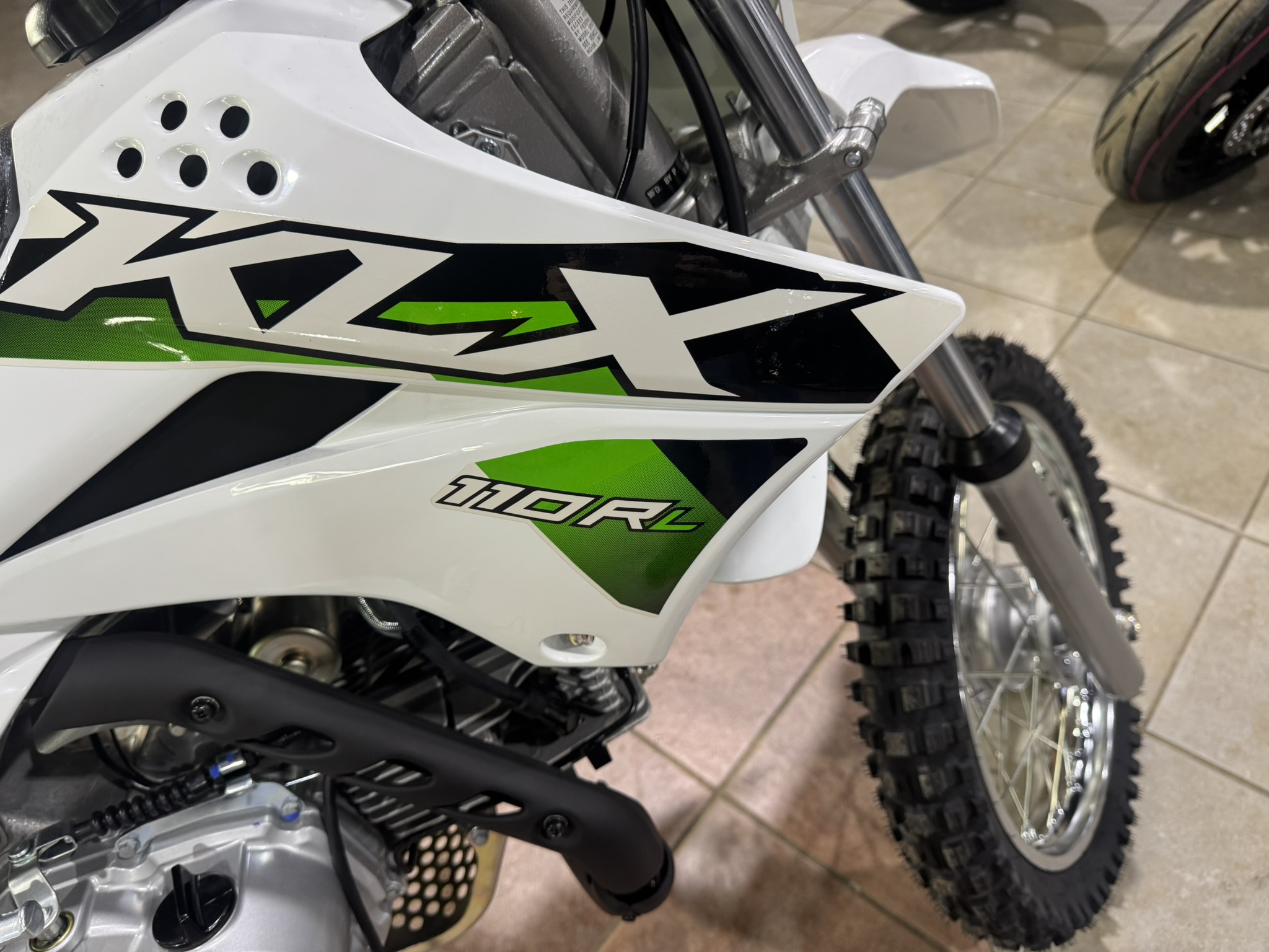 2026 Kawasaki KLX® 110R L - WHITE - Photo 4