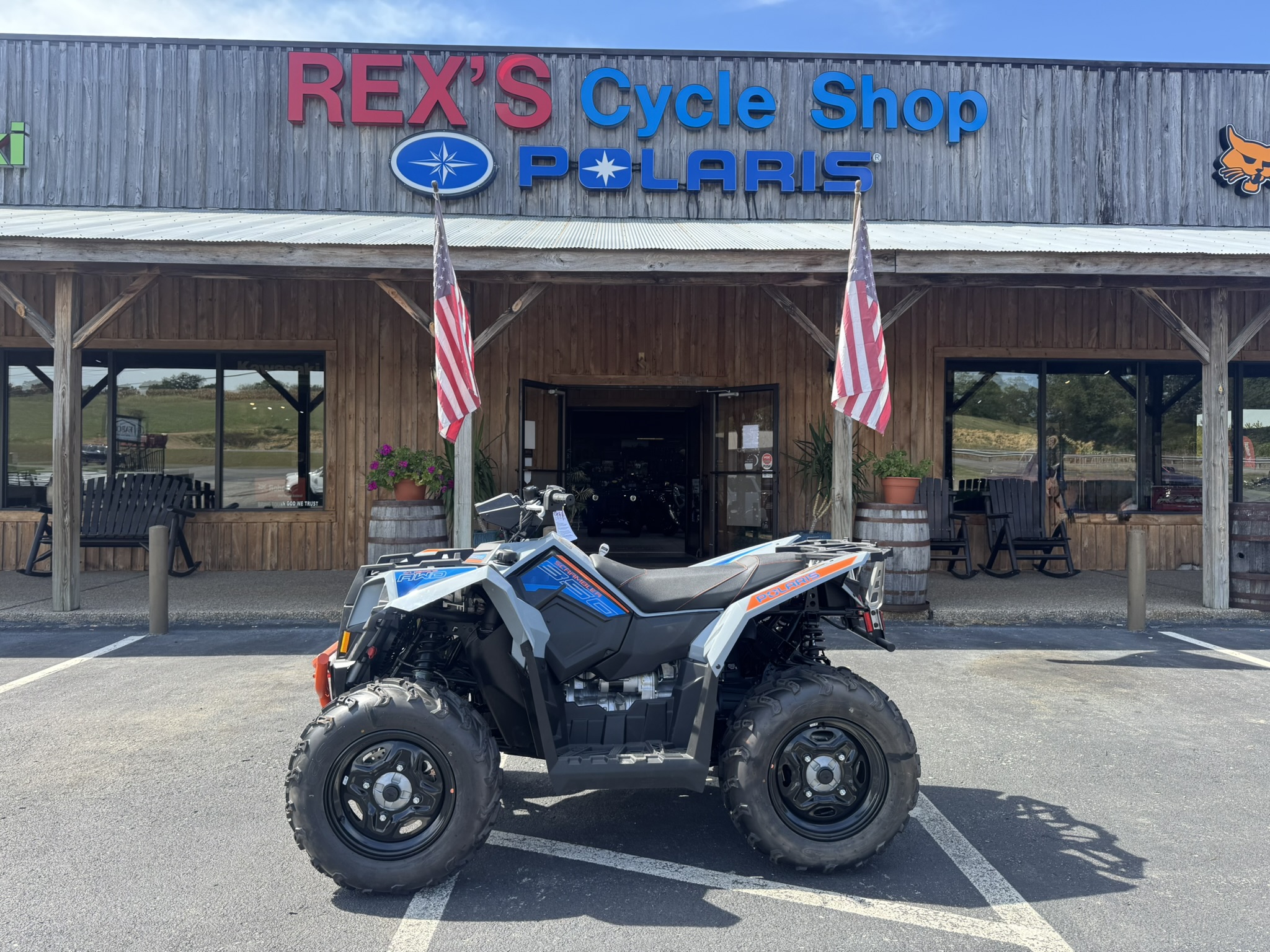 2025 Polaris Scrambler® 850 - Storm Gray / Radar Blue