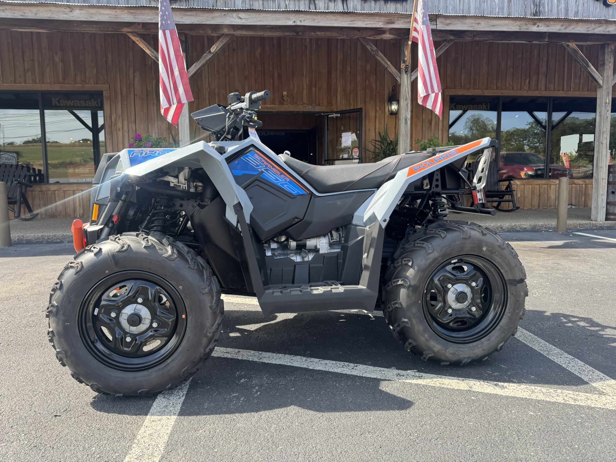 2025 Polaris Scrambler® 850 - Storm Gray / Radar Blue - Photo 2