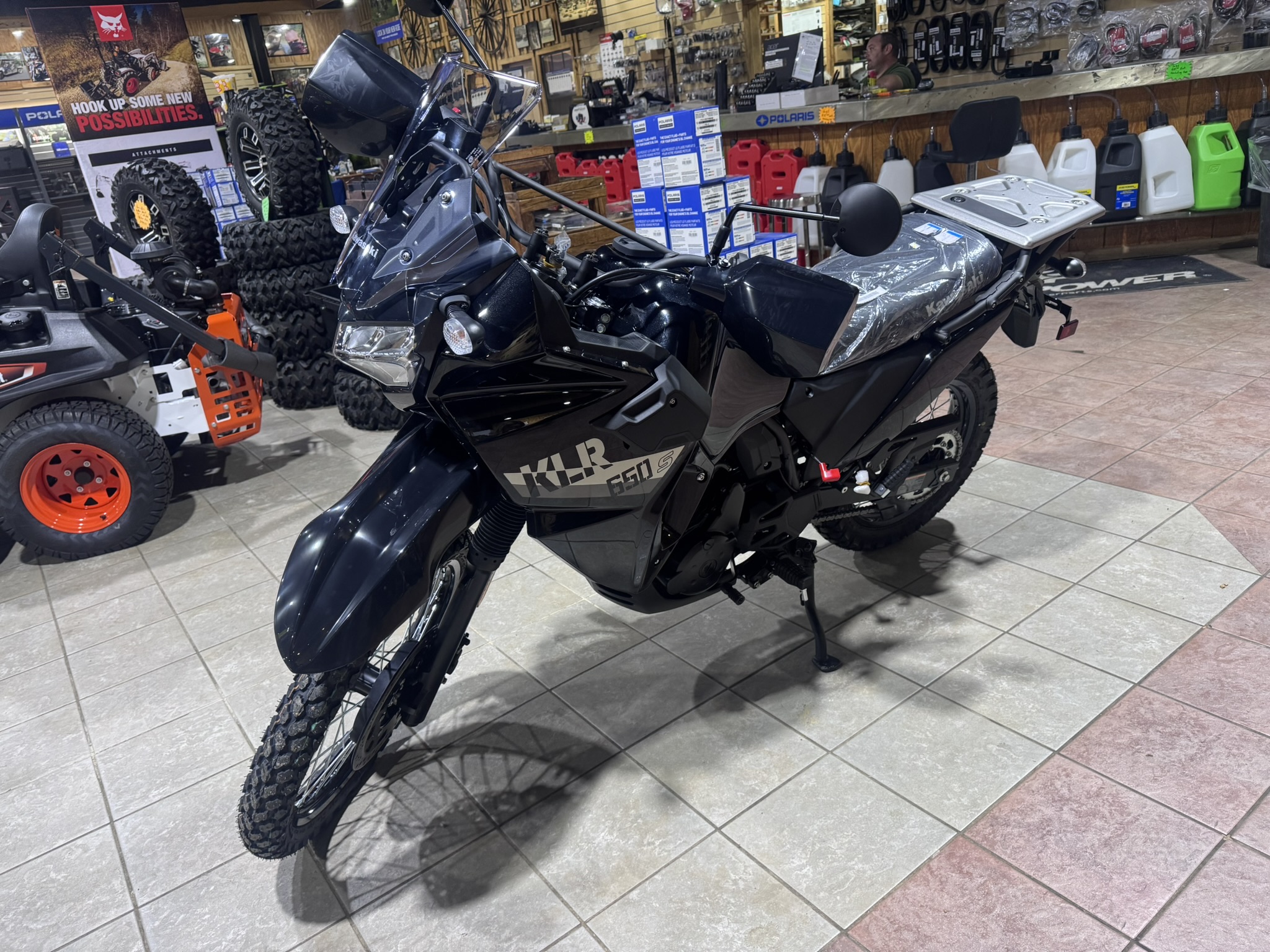 2026 Kawasaki KLR® 650 S Base (DUAL) - Metallic Spark Black - Photo 2