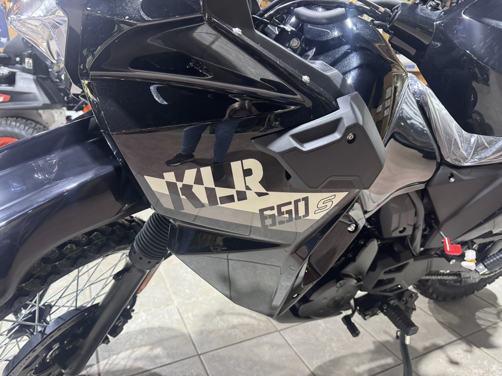 2026 Kawasaki KLR® 650 S Base (DUAL) - Metallic Spark Black - Photo 3
