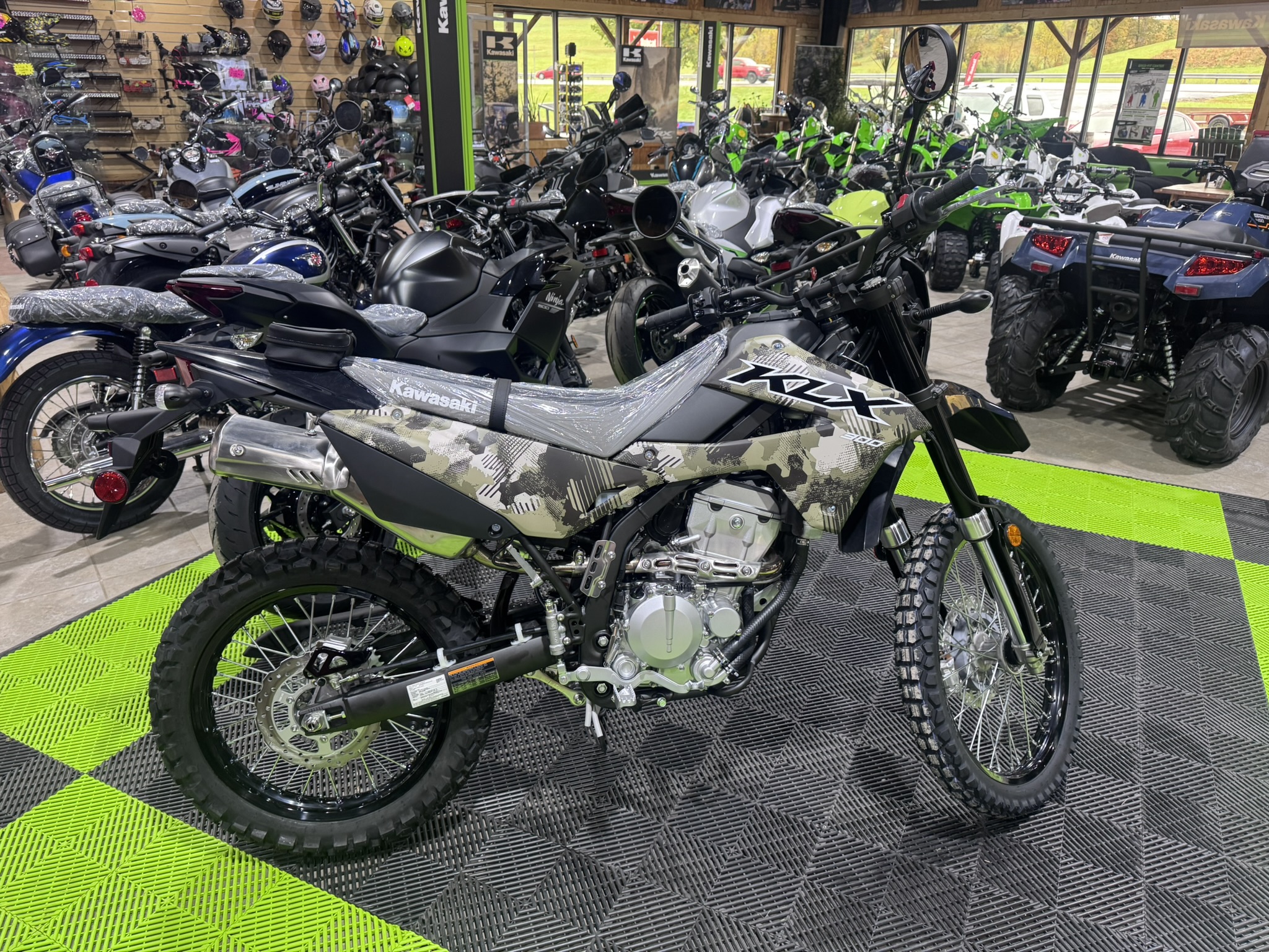 2026 Kawasaki KLX® 300 (DUAL) - Cypher Camo Beige