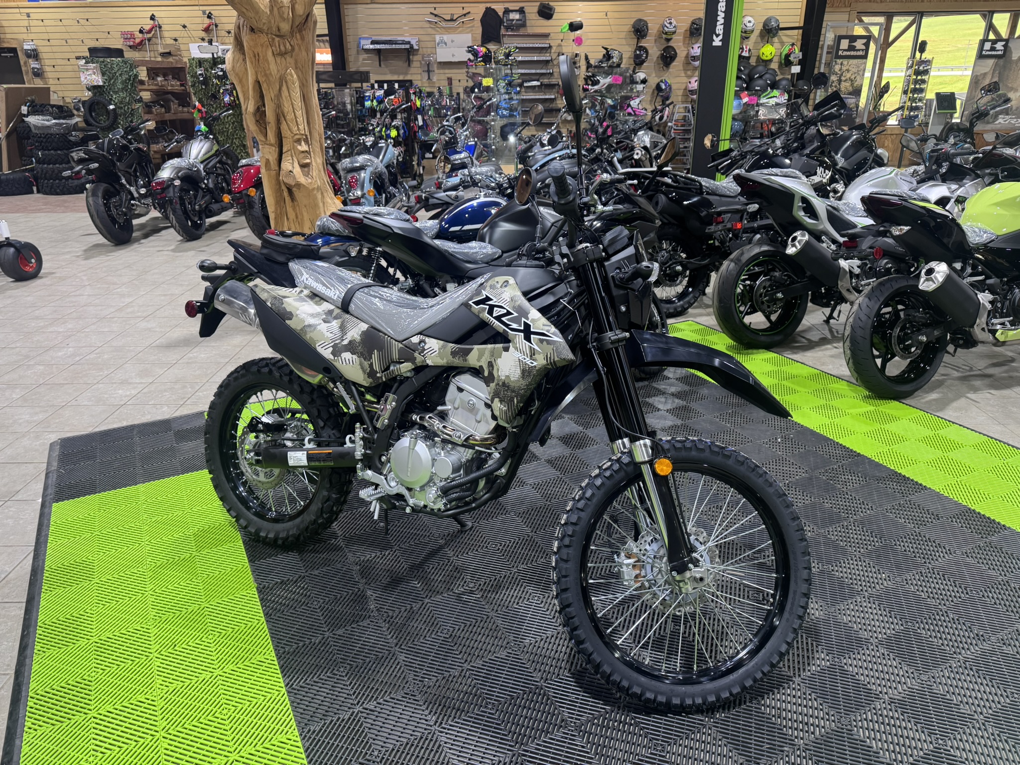 2026 Kawasaki KLX® 300 (DUAL) - Cypher Camo Beige - Photo 2