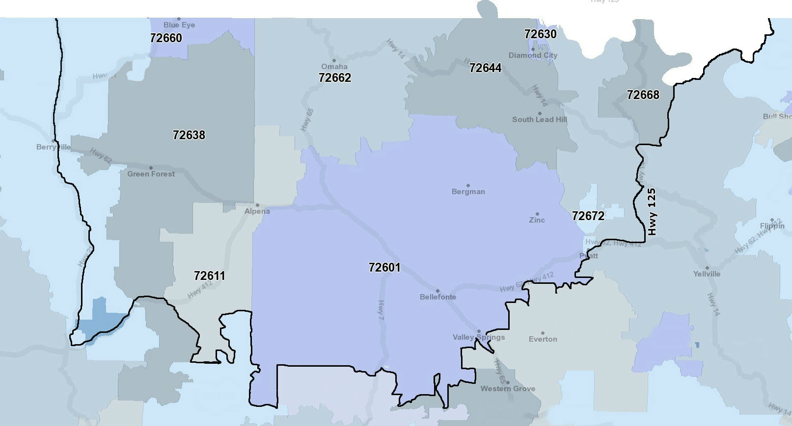 Service Area Map Coxhealth Home Support Springfield Mo 800 362 9480