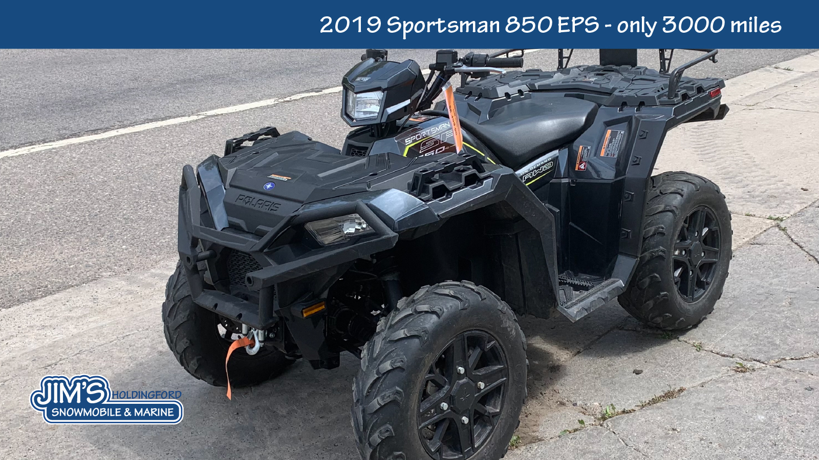2019 Polaris Sportsman® 850 - Cruiser Black - only 3000 miles - Photo 3