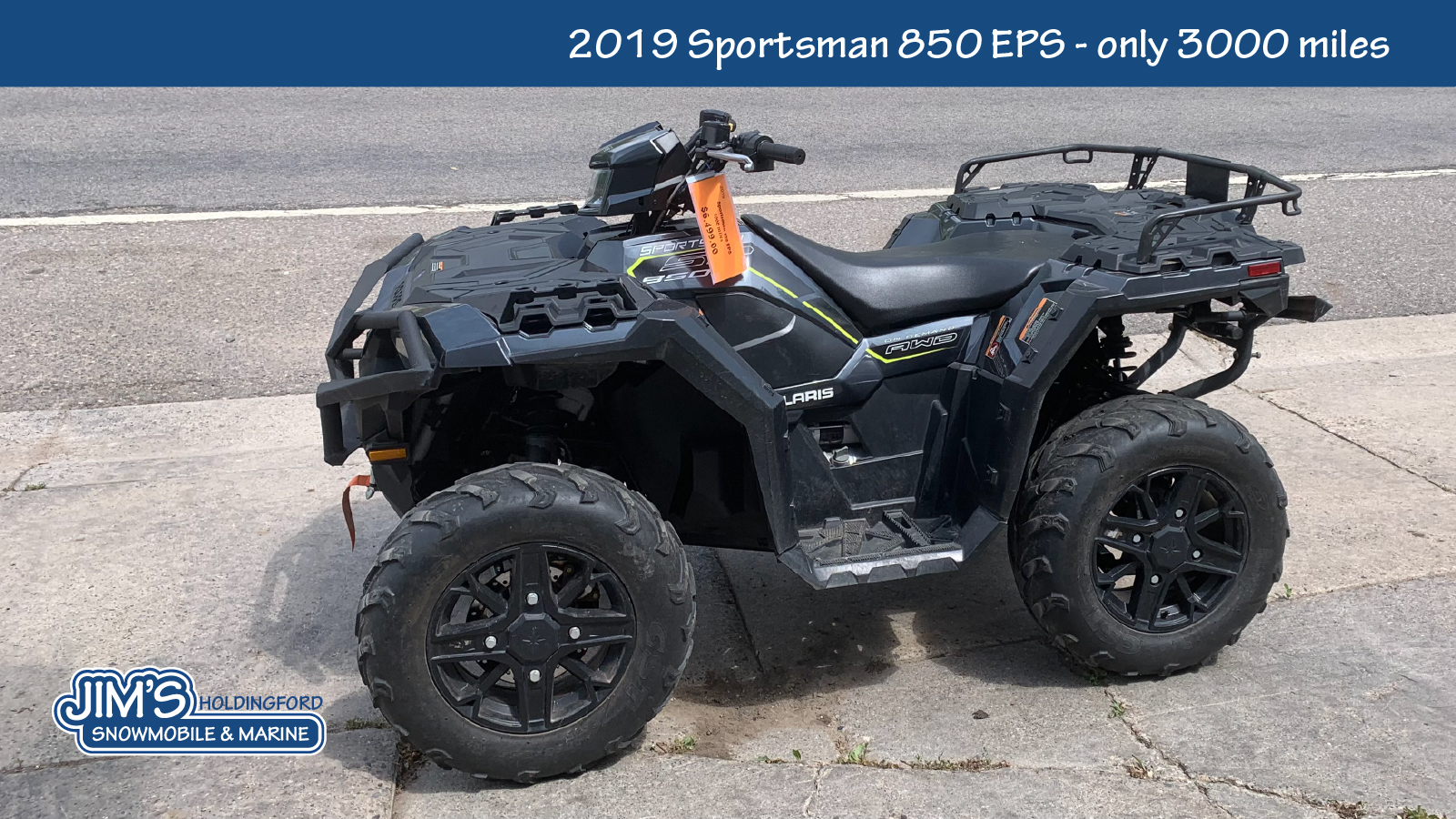 2019 Polaris Sportsman® 850 - Cruiser Black - only 3000 miles - Photo 4