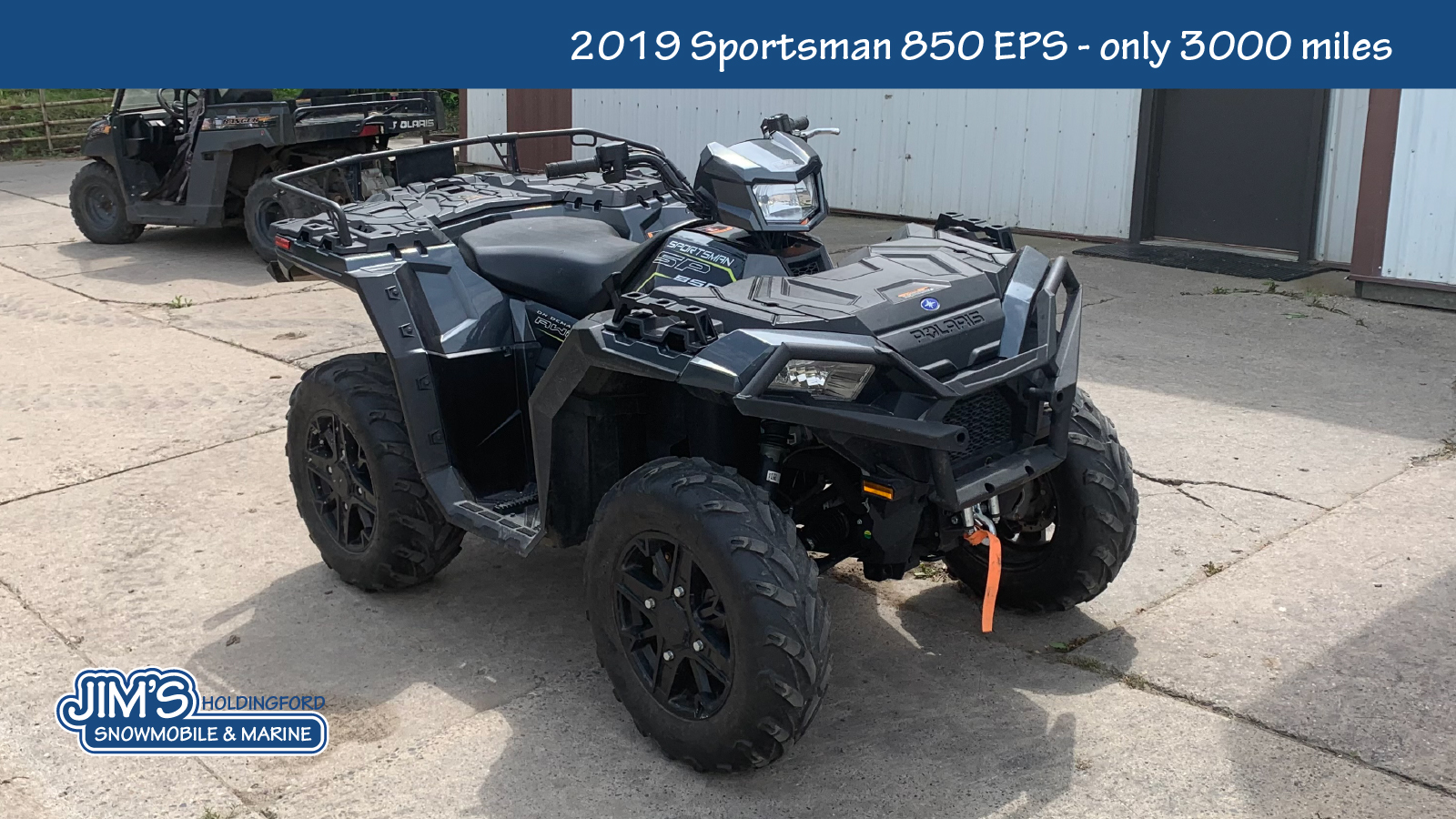 2019 Polaris Sportsman® 850 - Cruiser Black - only 3000 miles