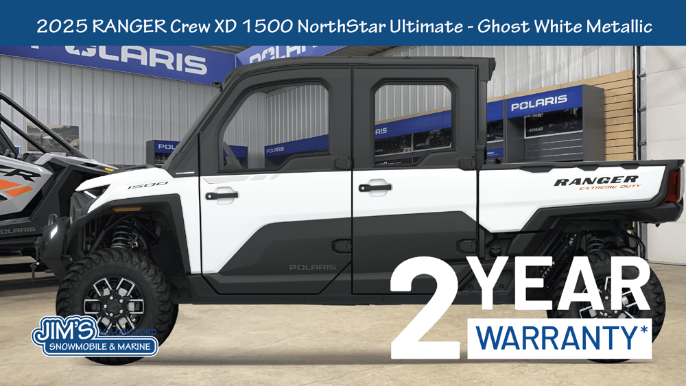 2025 Polaris Ranger® Crew XD 1500 NorthStar Edition Ultimate - Ghost White Metallic Smoke