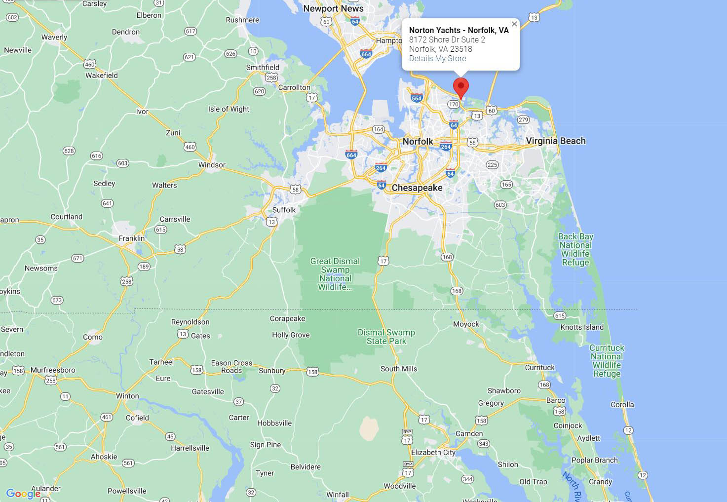 Location Detail Norton Yachts Norfolk, VA Norfolk, VA Norton