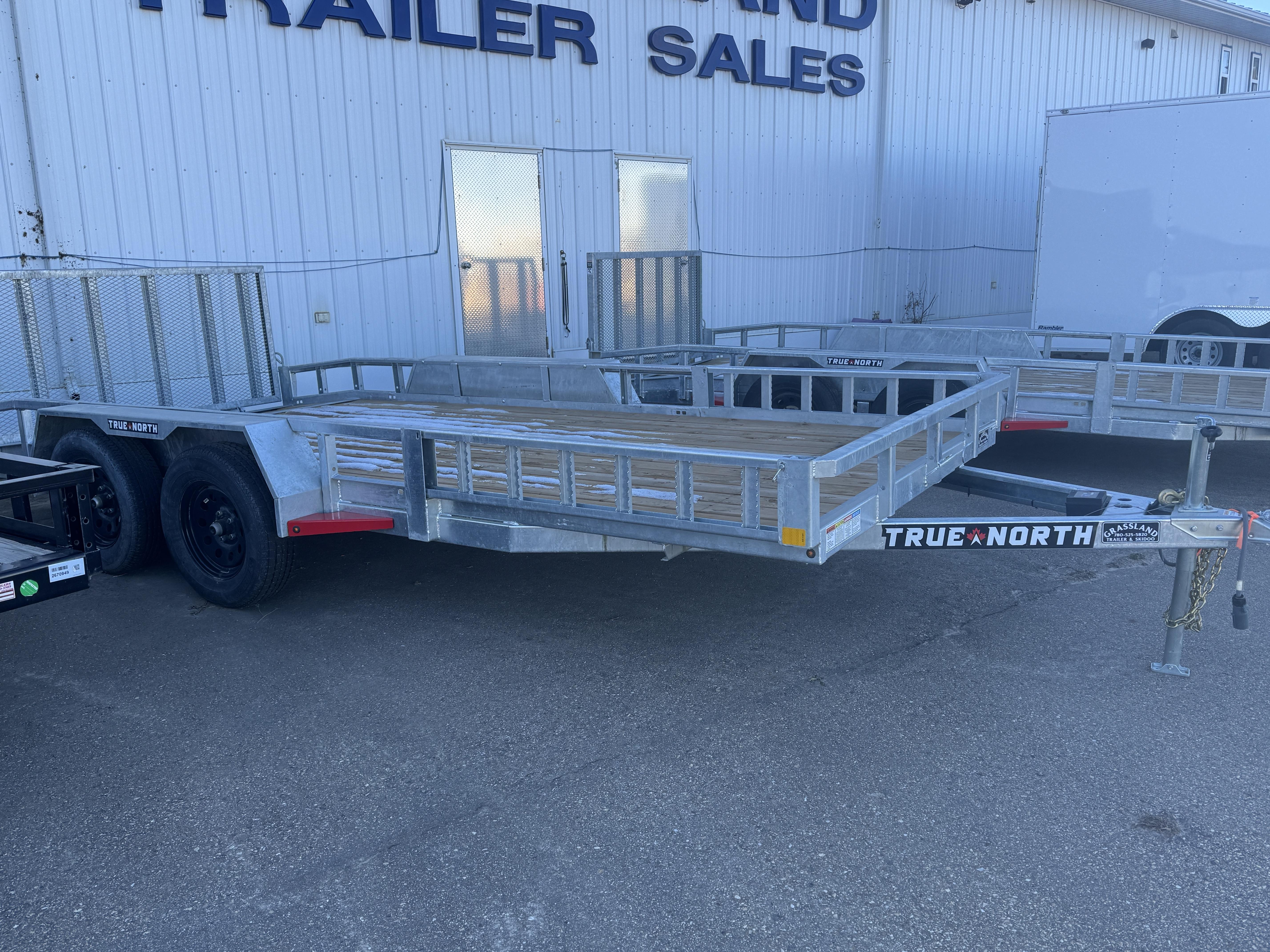 2025 TRUE NORTH Galvanized 83" X 16' Tandem Axle Trailer TNUL21632ESYGA
