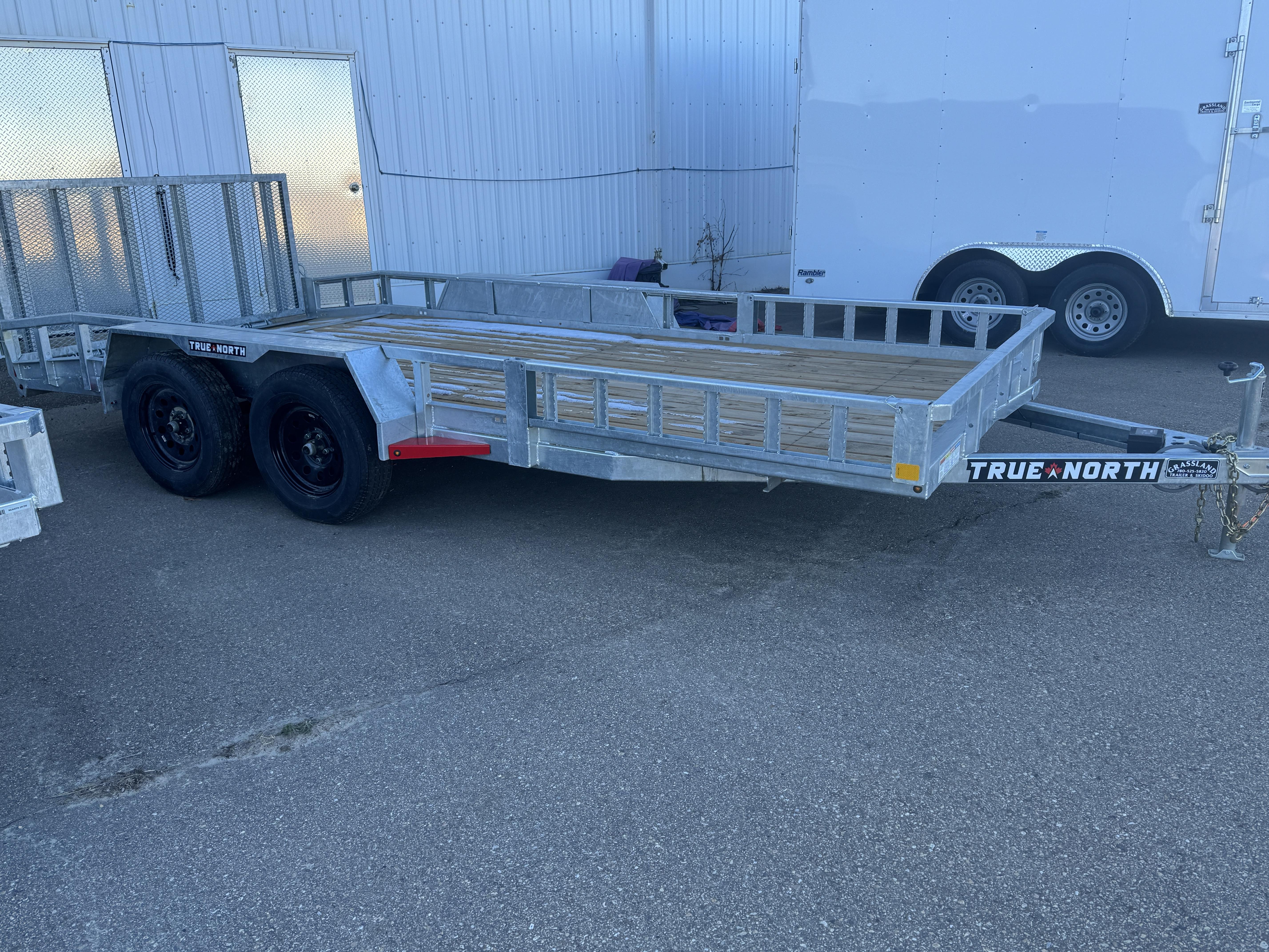 2025 TRUE NORTH Galvanized 83" X 16' Tandem Axle Trailer TNUL21632ESYGA