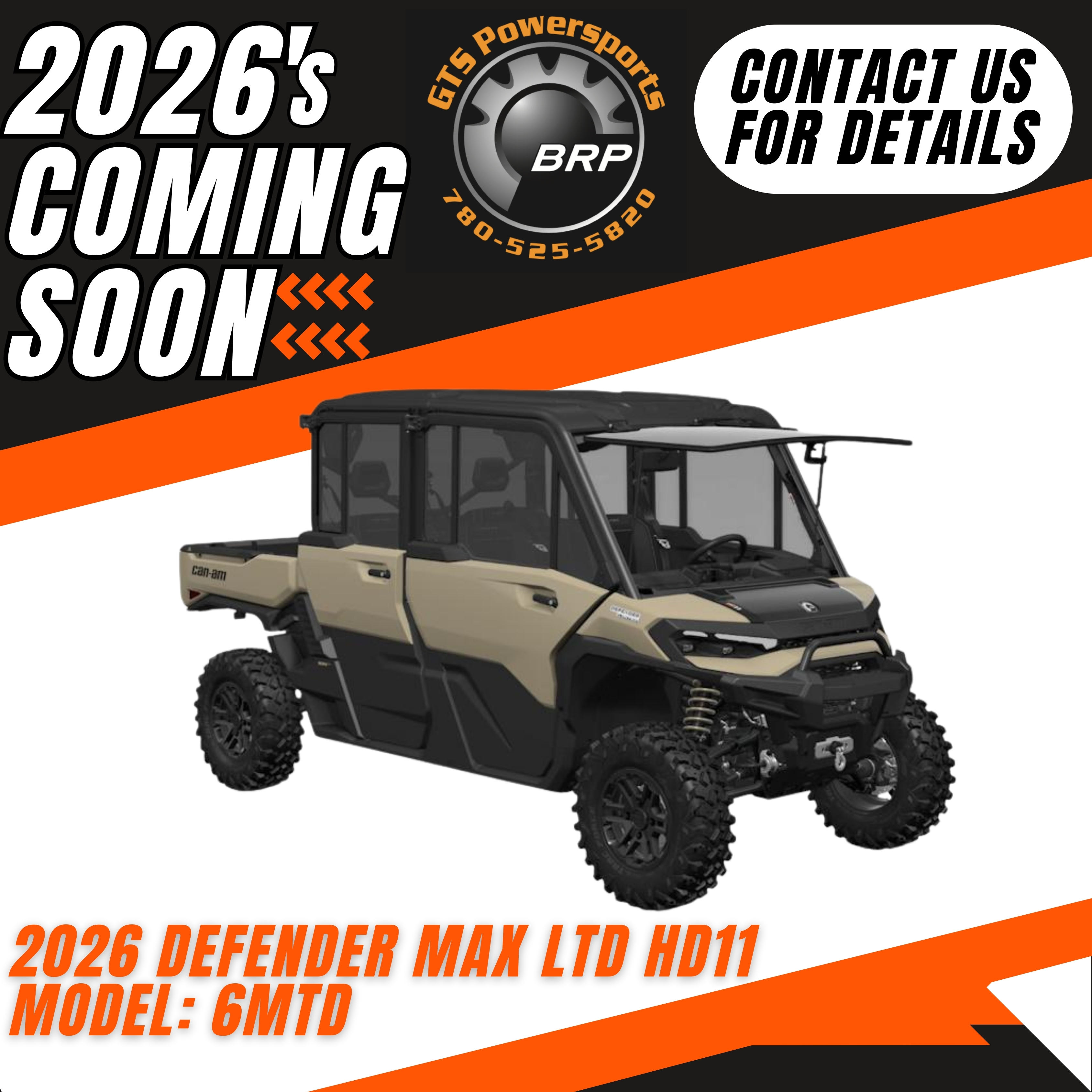 2026 Can-Am Defender Max LTD HD11 - 6MTD