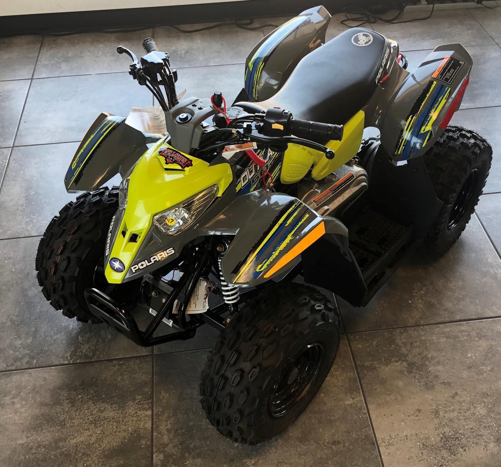 Polaris Outlaw 50 >> 2018 Polaris Industries Outlaw 50 Avalanche Grey Lime Squeeze Polaris Outlaw 50 >> 2018 Polaris Industries Outlaw 50 Avalanche Grey Lime Squeeze