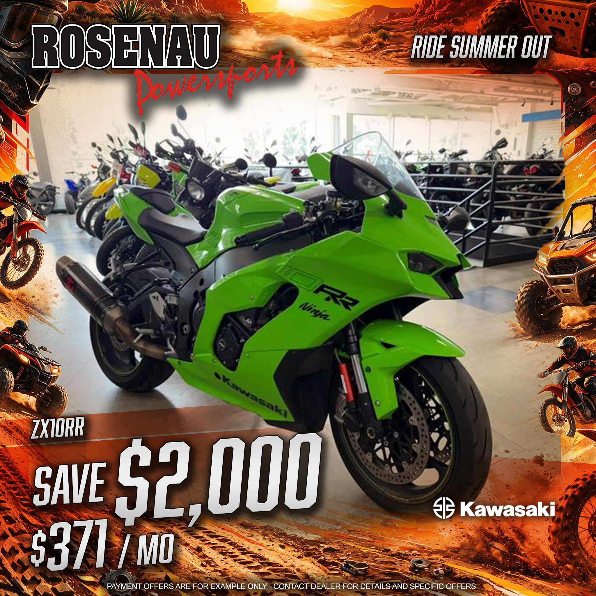 2024 Kawasaki Ninja® ZX™-10RR for Sale | Rosenau Powersports
