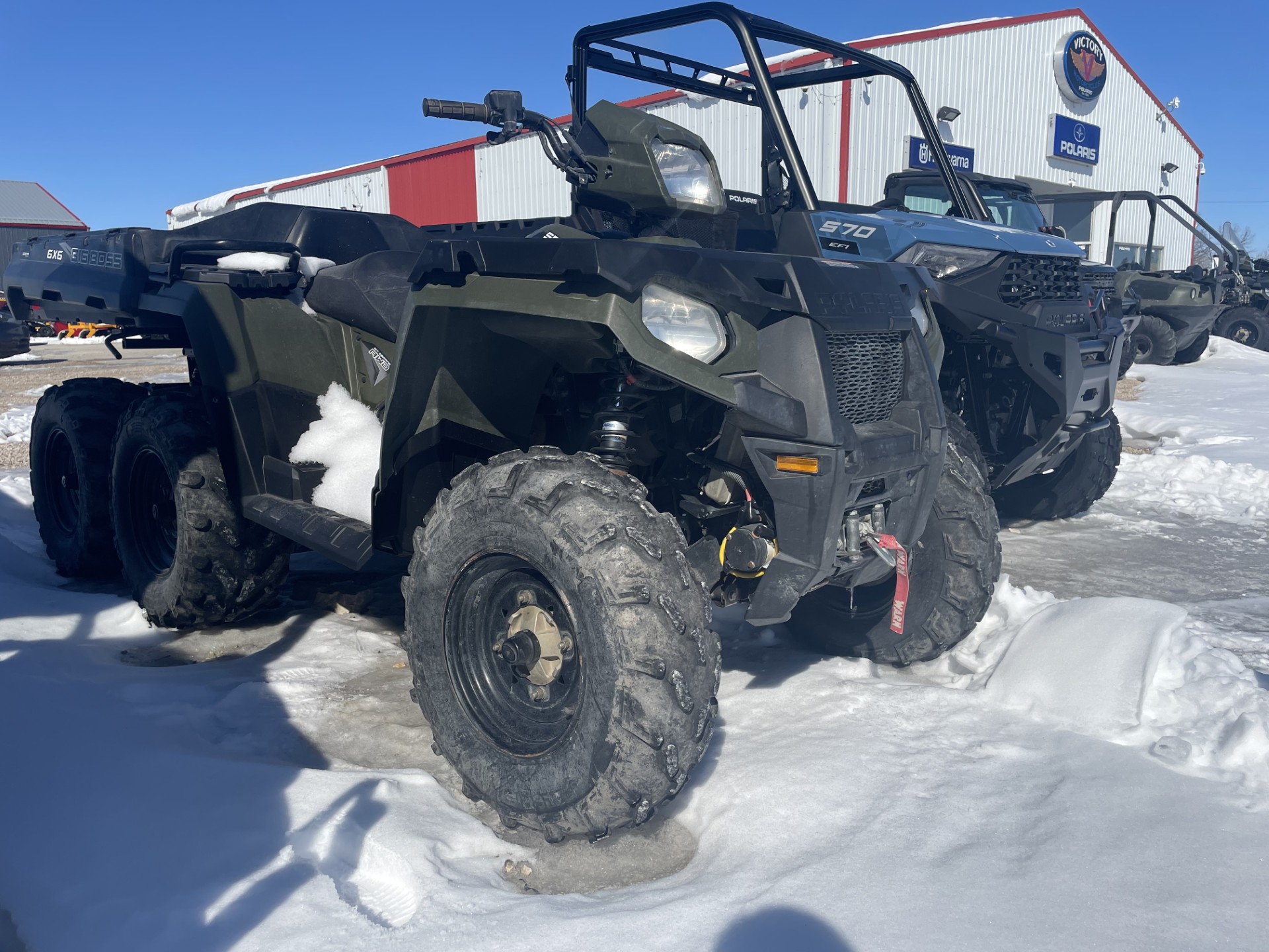 2019 Polaris SPORTSMAN 6X6 BIG BOSS 570 EPS SAGE GREEN