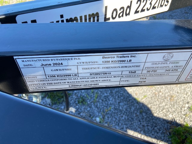 2025 BEARCO TRAILERS 5 x 8 utility trailer - Photo 5