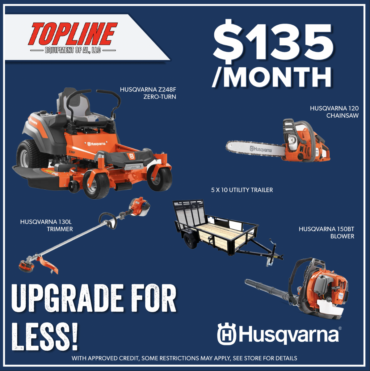 2025 Husqvarna Z248F Package Deal for Sale | Topline Equipment of
