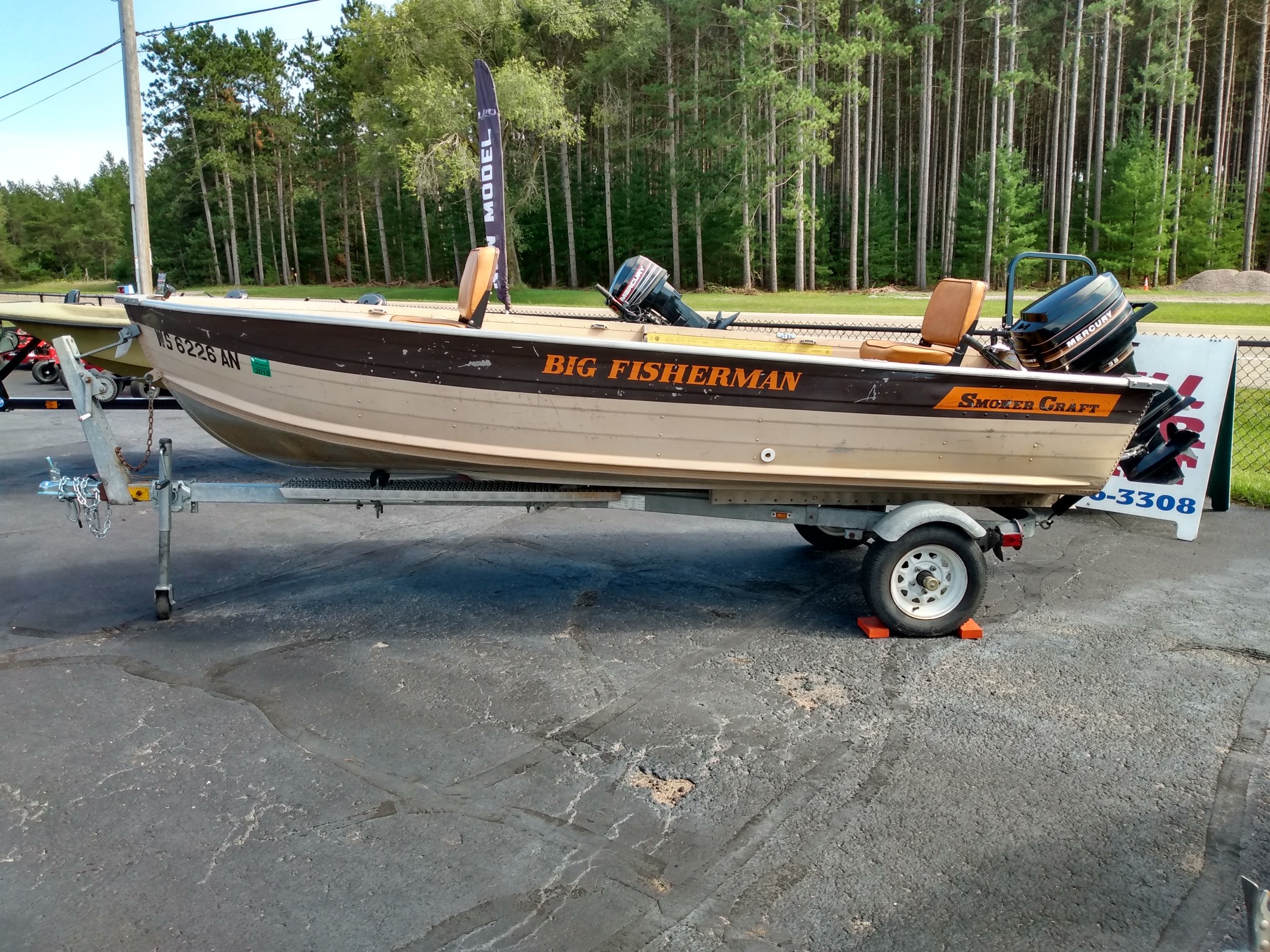 1983 Smoker Craft Big Fisherman for sale in Nekoosa, WI. Badger Marine