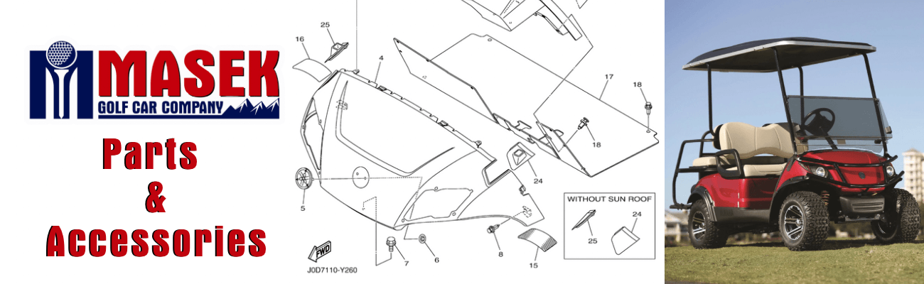 Golf Car Parts & Accessories | Yamaha & Evolution LSV | Masek Golf Car ...