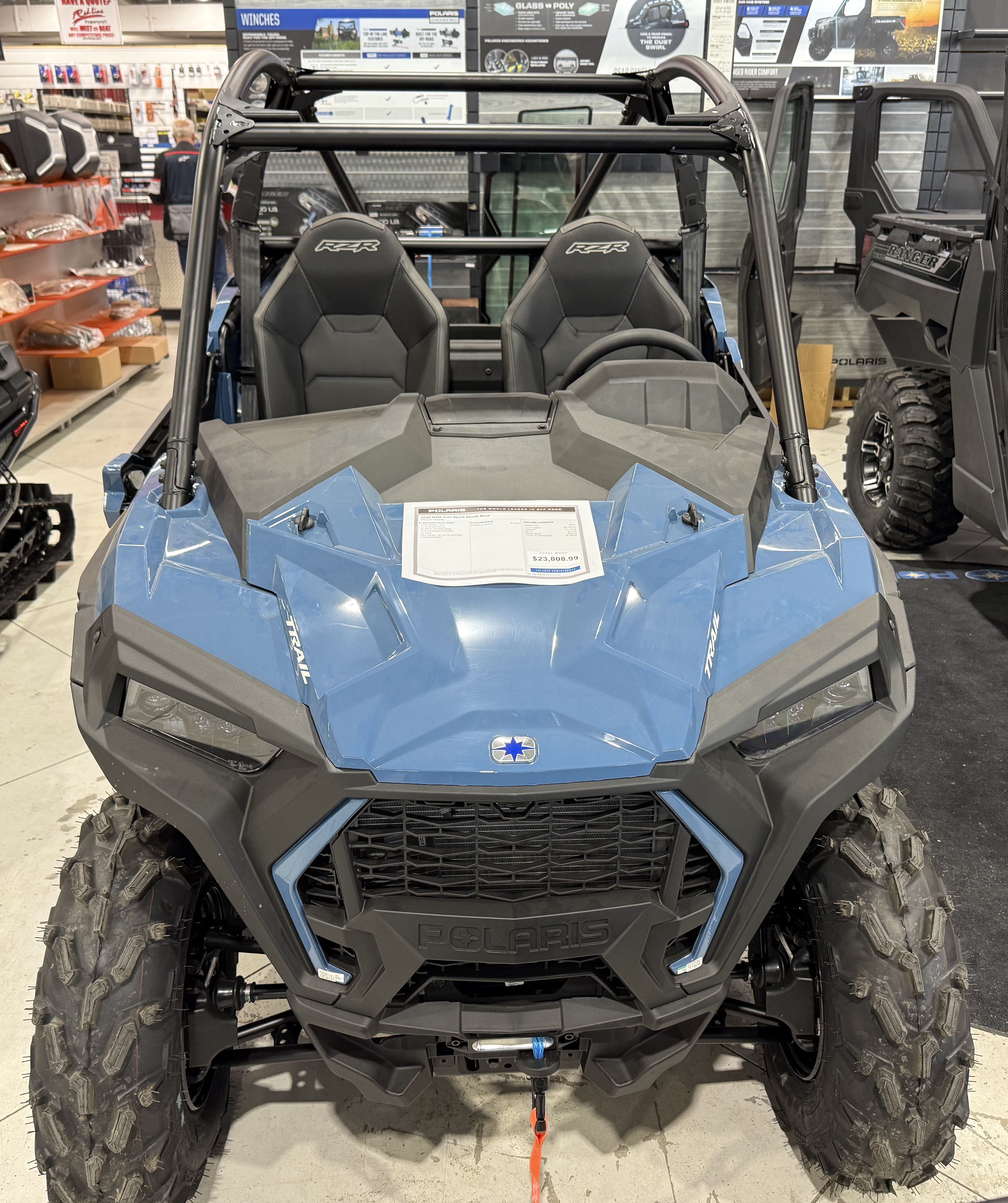 2026 Polaris RZR Trail Sport - Zenith Blue - Photo 2