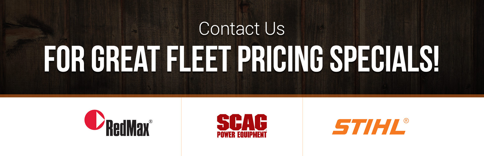 Contact us for great fleet pricing specials!