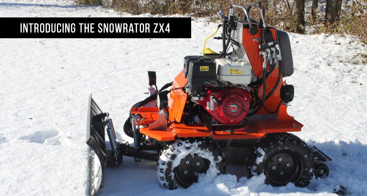 Snowrator Sidewalk ZX4 Snow Plow Bison Turf Equipment, Inc