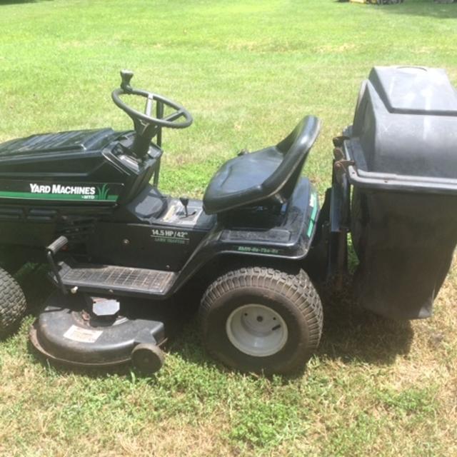 Inventory From Mtd Coleman And Yard Machines Specialized Saw 14 5 Hp 42 With Bagger Yard Machines