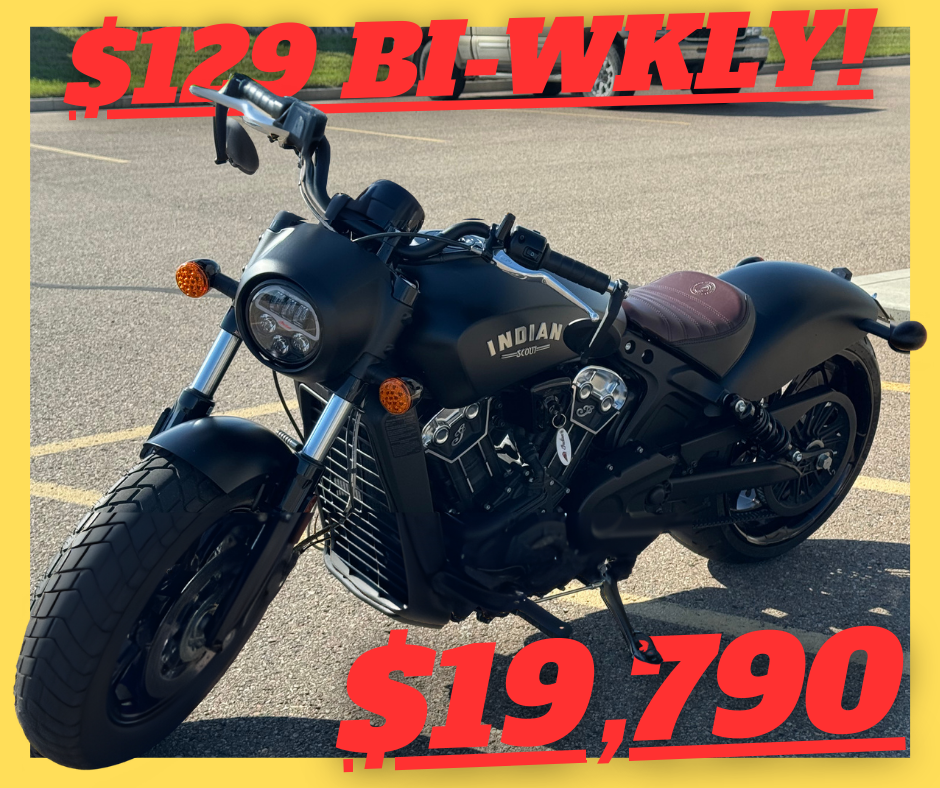 2021 Indian Motorcycle Scout Bobber Dark Horse ABS - RC FAT TIRE KIT - LOW KMS - PAYMENTS AS LOW AS $129 BI WKLY!