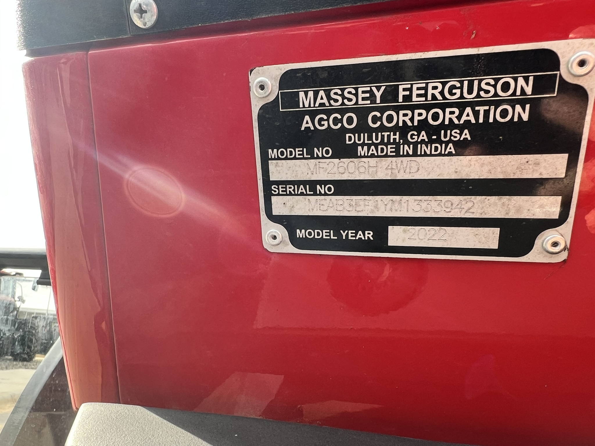 2022 Massey Ferguson Massey Ferguson® MF 2606 H Utility Tractor - Photo 9