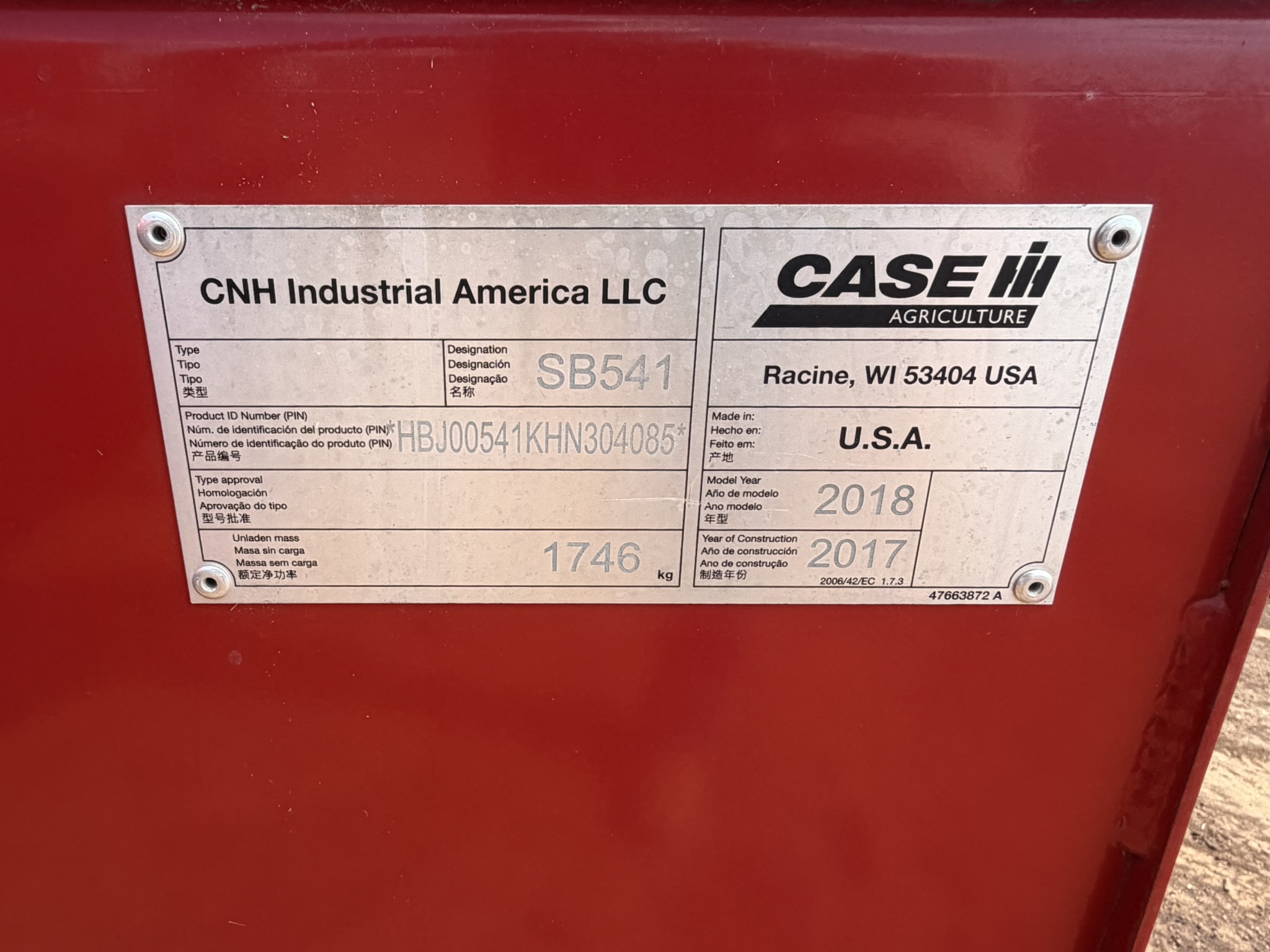 2018 Case IH SB541c - Photo 9