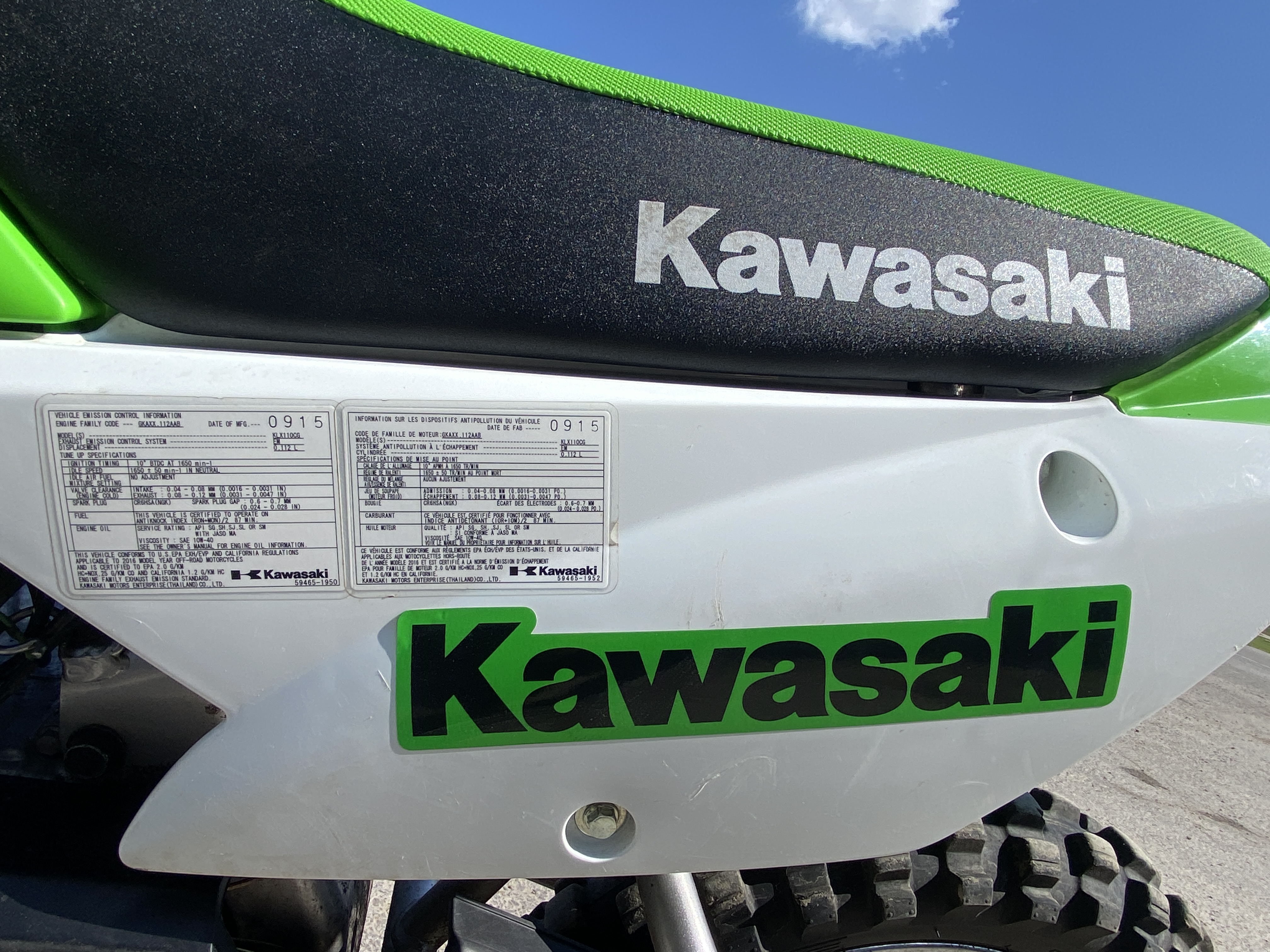 2016 Kawasaki KLX110 - Photo 4
